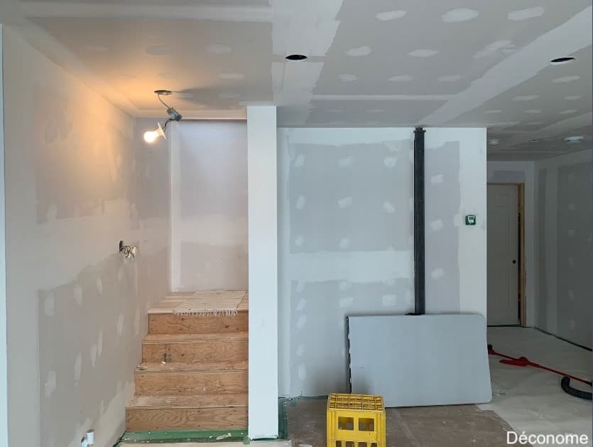 tirage de joints finition sous-sol